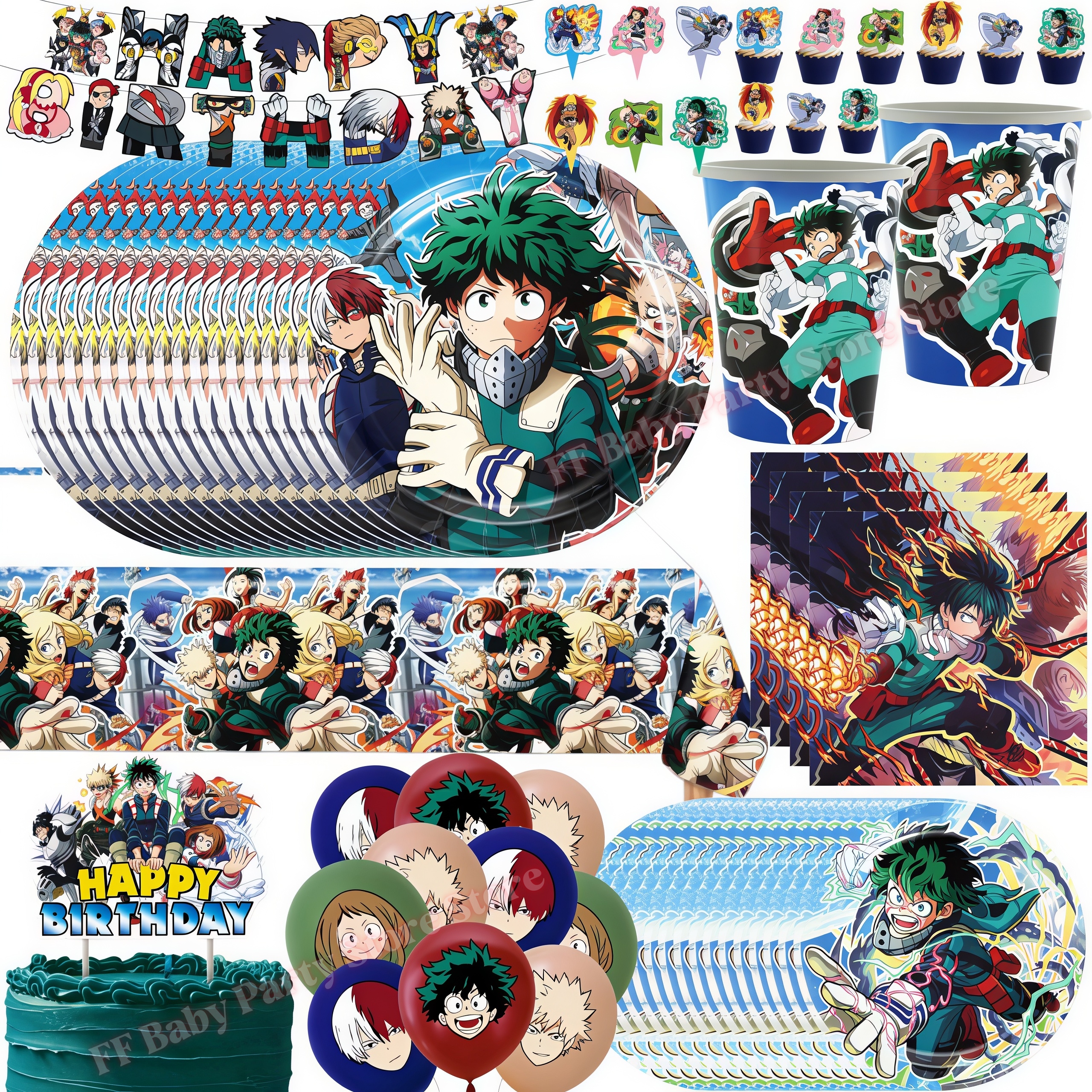 Wedding Day Supply Kit - My Heroed Academia Birthday Party Decoration