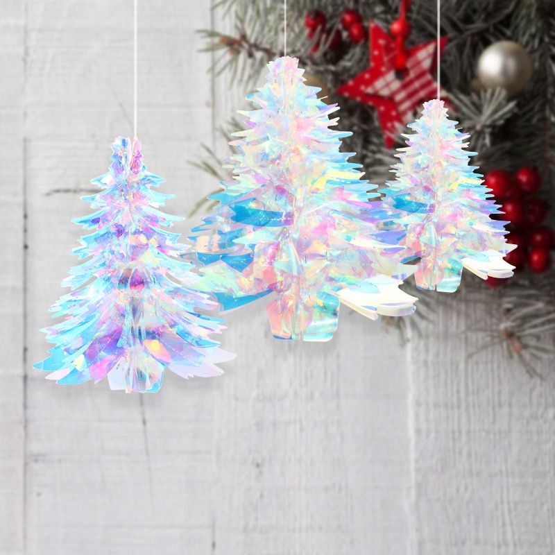 Supplier Wedding - 3D Christmas Tree Decorations Shiny Film