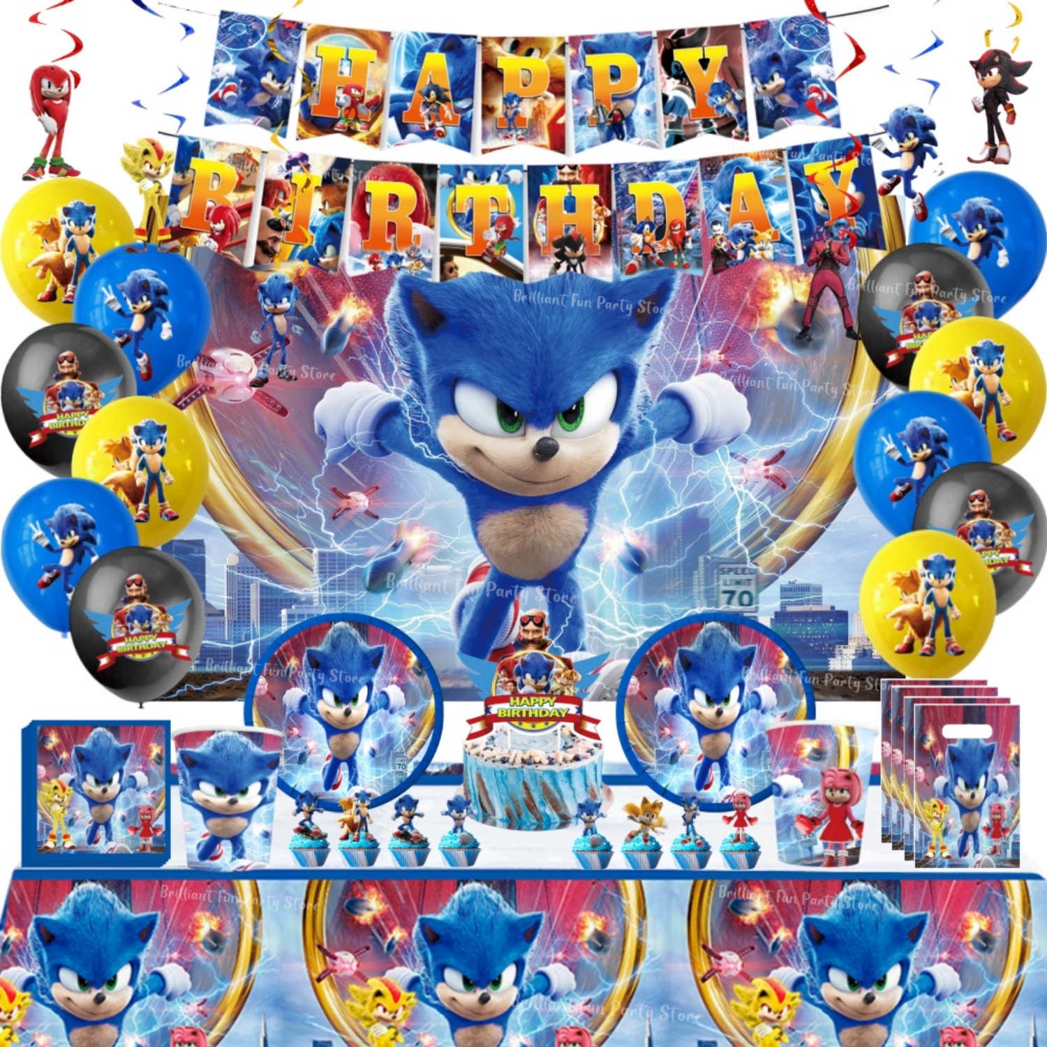 Wedding Day Supply Kit - Cartoon Birthday Party Decorations Kit Anime