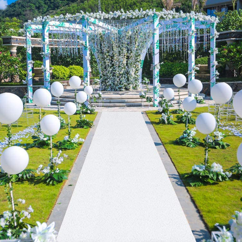 Custom Length Wedding Carpet A - مراجعة Aisle Runner White وسعره