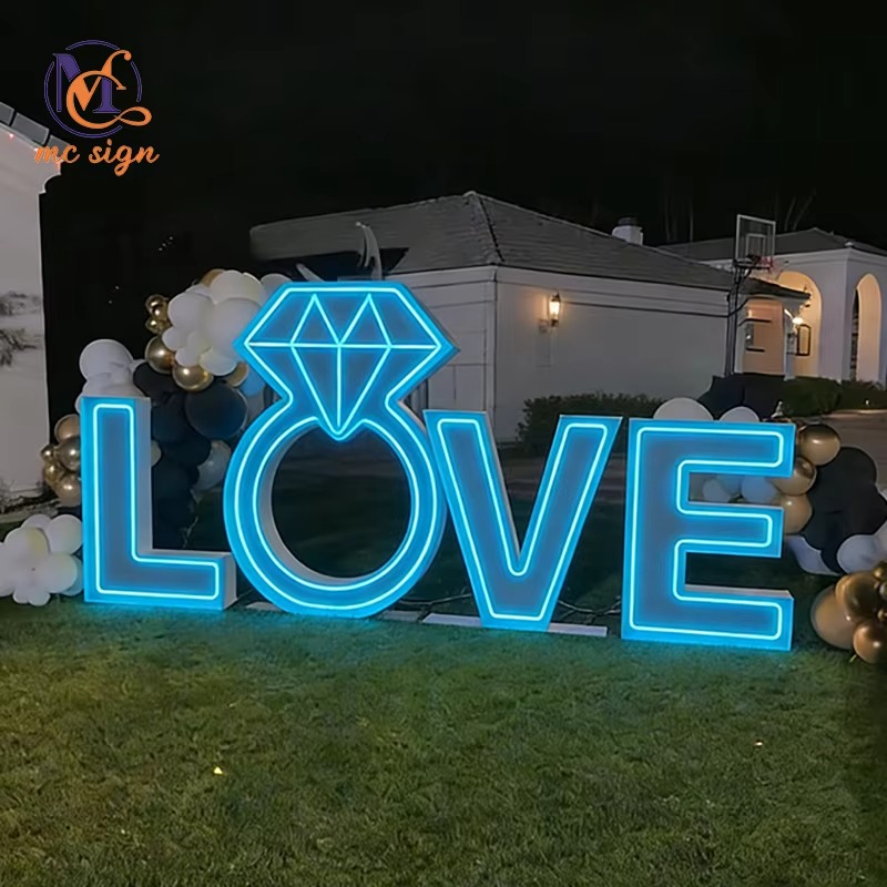 Freestanding LED Sign Board 4f - مراجعة Wedding Party Supply Rentals وسعره