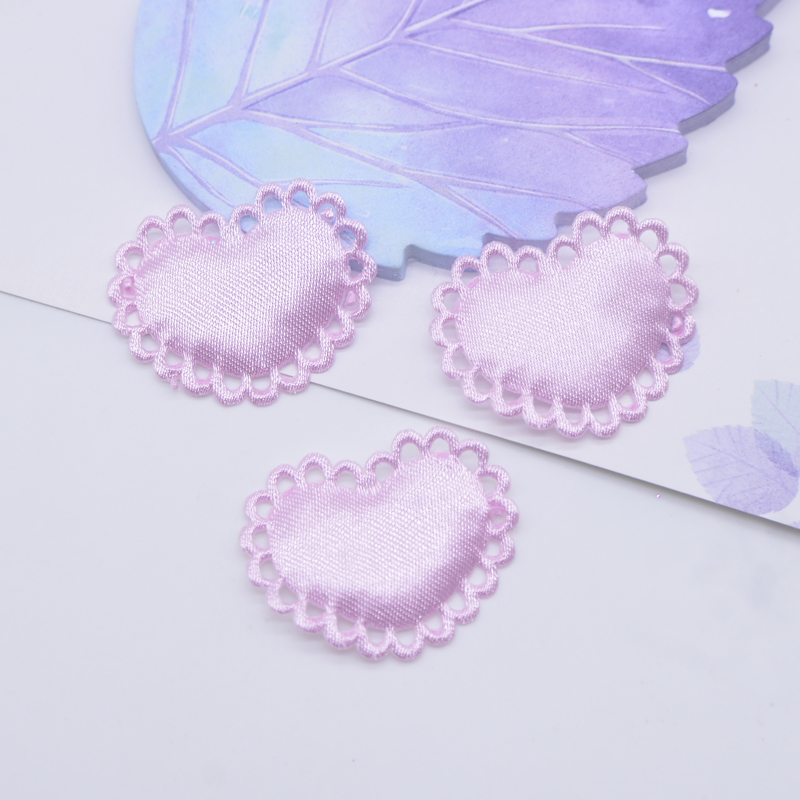 50Pcs 29*24mm Heart Cloth Padd - مراجعة Wedding Superstar وسعره