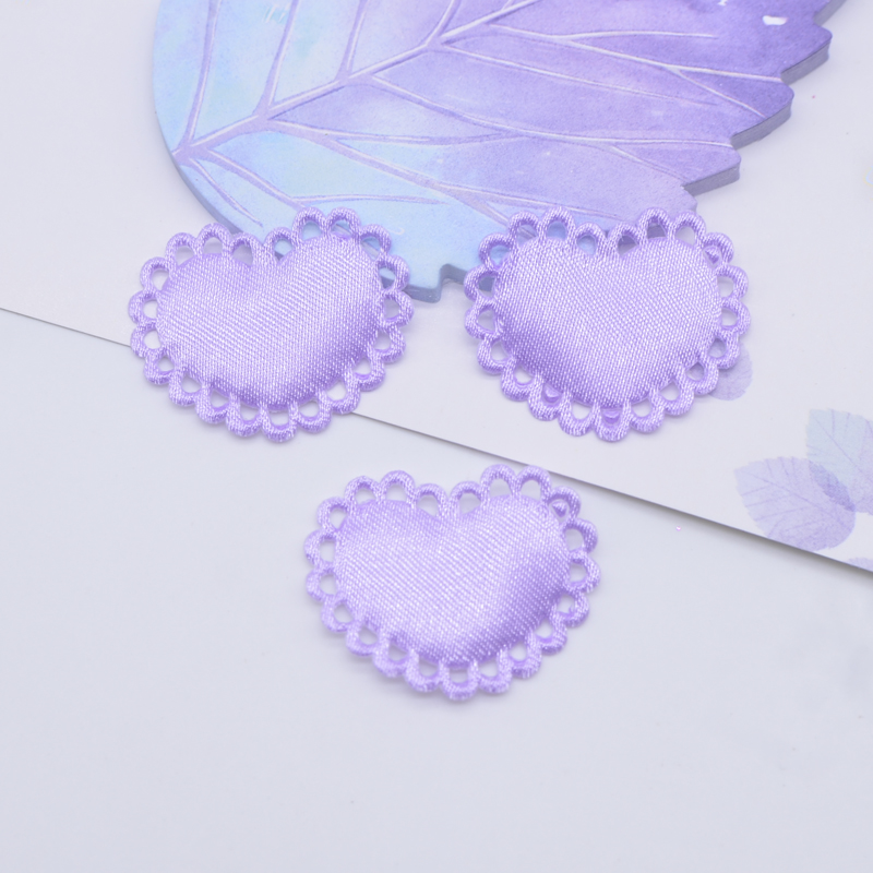 50Pcs 29*24mm Heart Cloth Padd - مراجعة Wedding Superstar وسعره