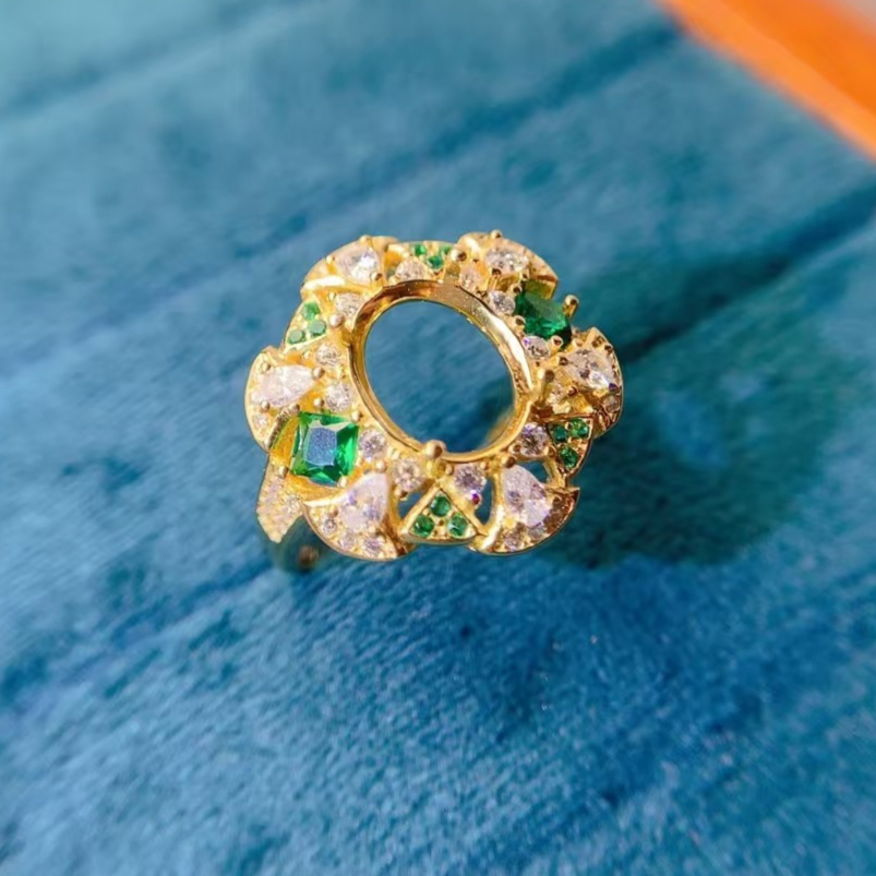 8mm*10mm 925 Silver Semi Mount - مراجعة Supplier Wedding وسعره