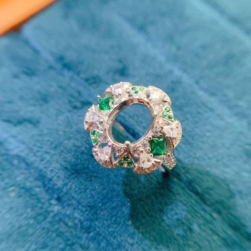 8mm*10mm 925 Silver Semi Mount - مراجعة Supplier Wedding وسعره