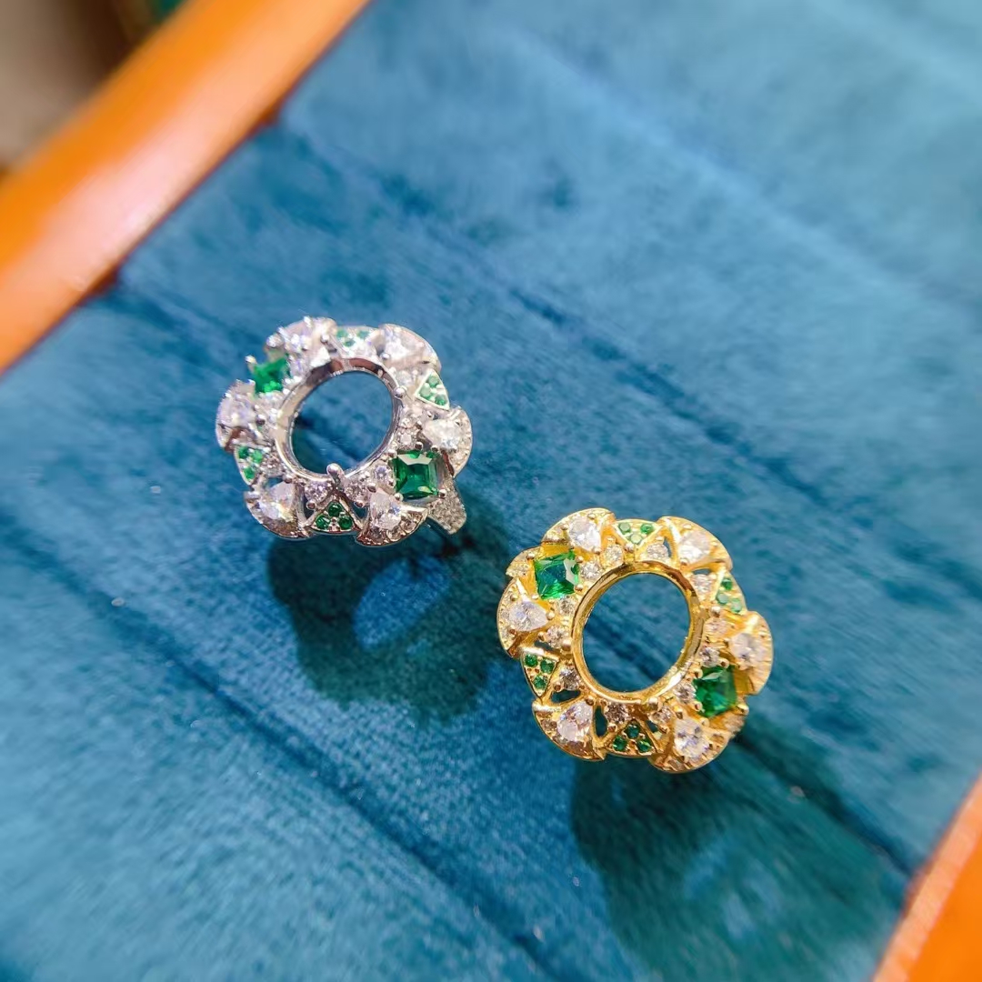 8mm*10mm 925 Silver Semi Mount - مراجعة Supplier Wedding وسعره
