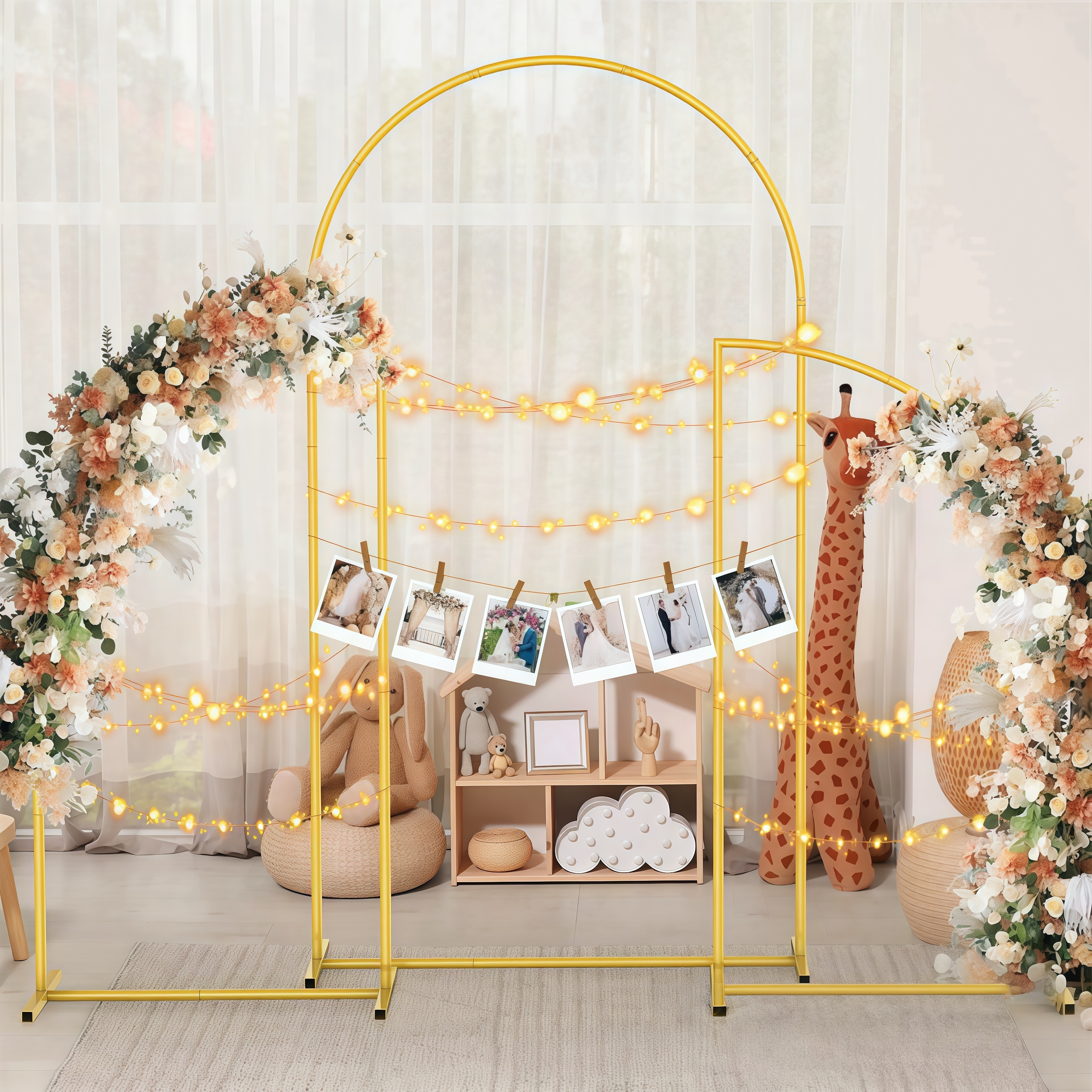 Crown Metal Arch Stand,3pcs Se - مراجعة Wedding Support وسعره
