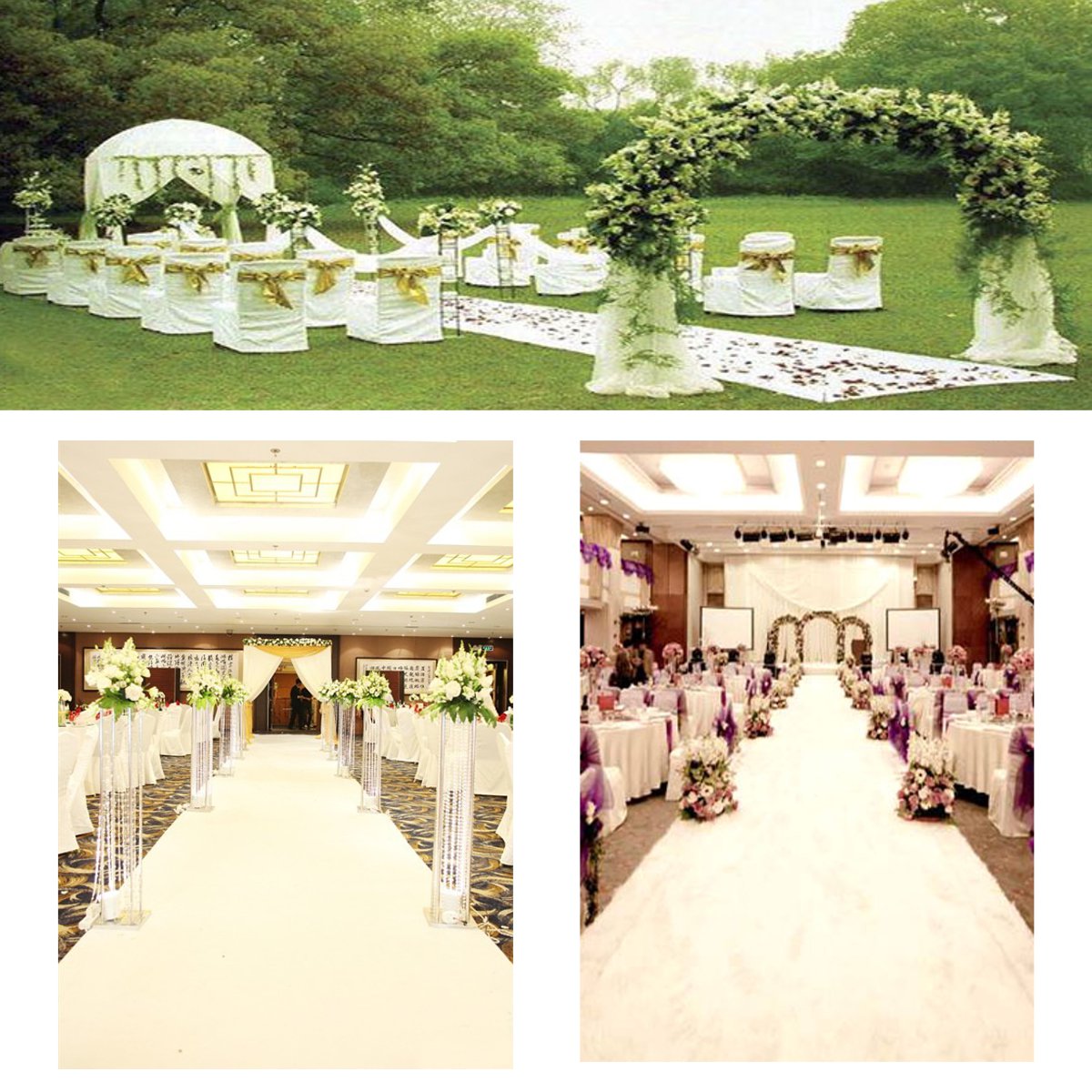 Wedding White Carpet  Aisle Ru - مراجعة Aisle Runner White وسعره