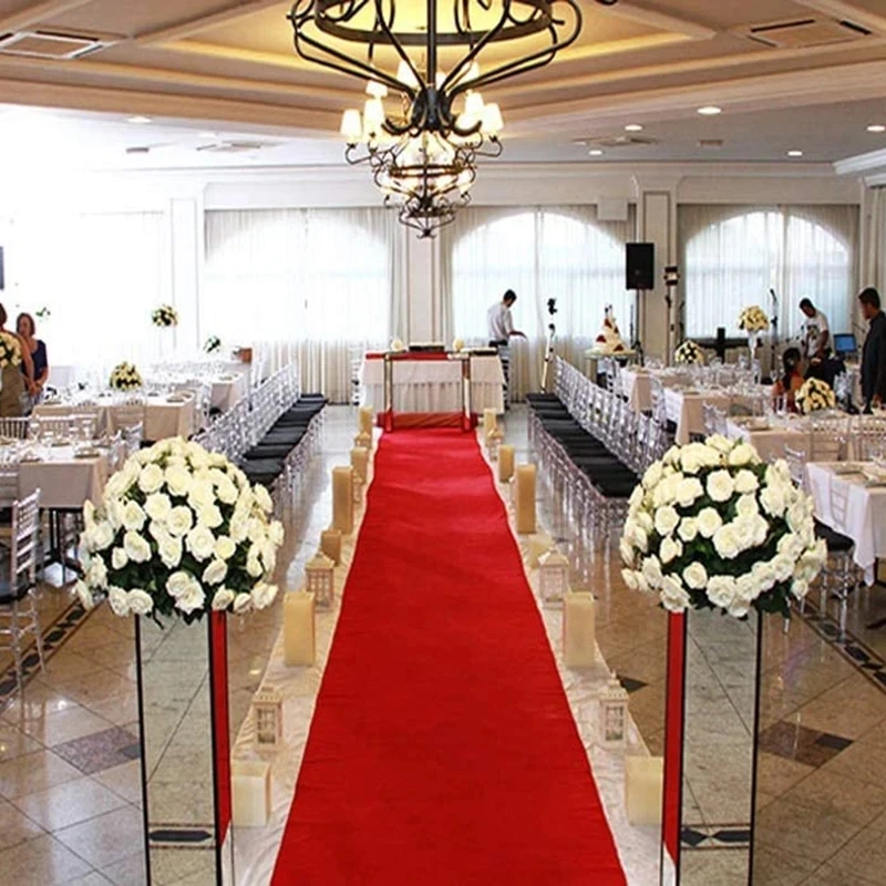 Romantic White Carpet Wedding  - مراجعة Aisle Runner White وسعره