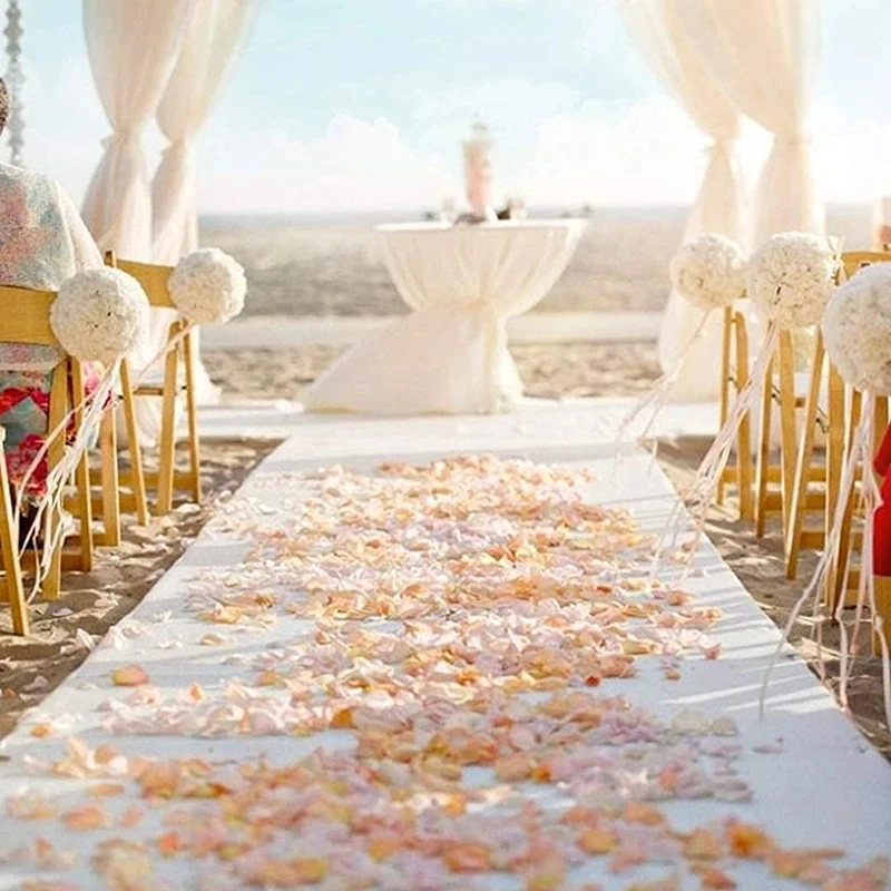 Romantic White Carpet Wedding  - مراجعة Aisle Runner White وسعره