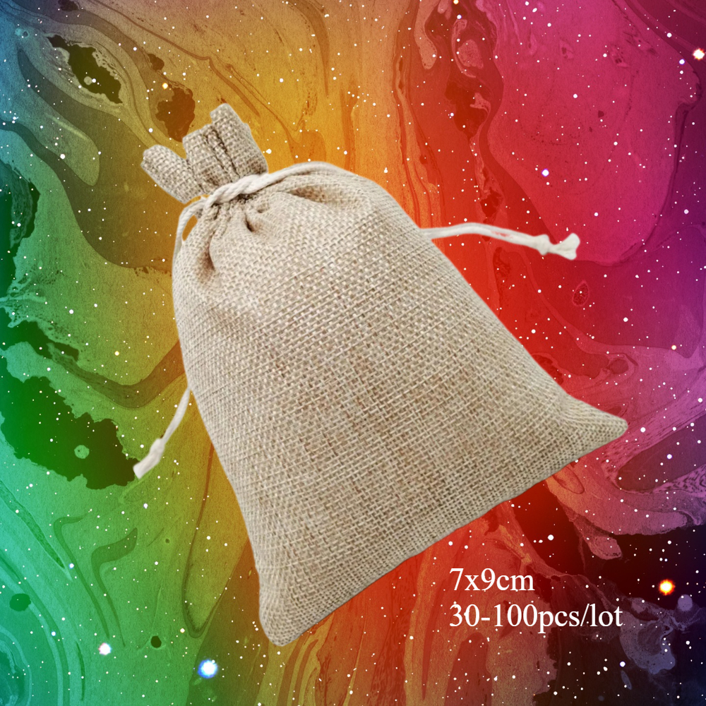 7x9cm Christmas Hessian Sack S - مراجعة Wedding Solution وسعره