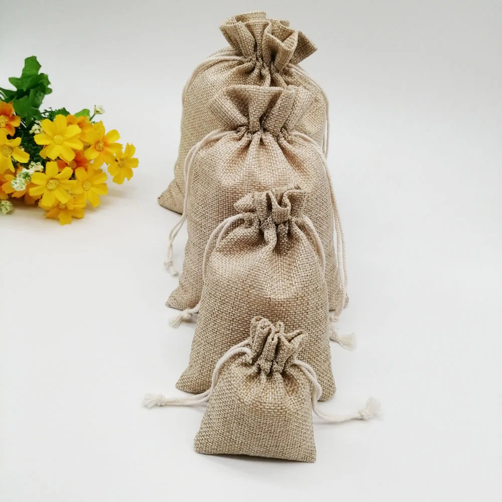 7x9cm Christmas Hessian Sack S - مراجعة Wedding Solution وسعره