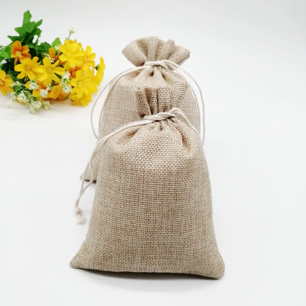 7x9cm Christmas Hessian Sack S - مراجعة Wedding Solution وسعره