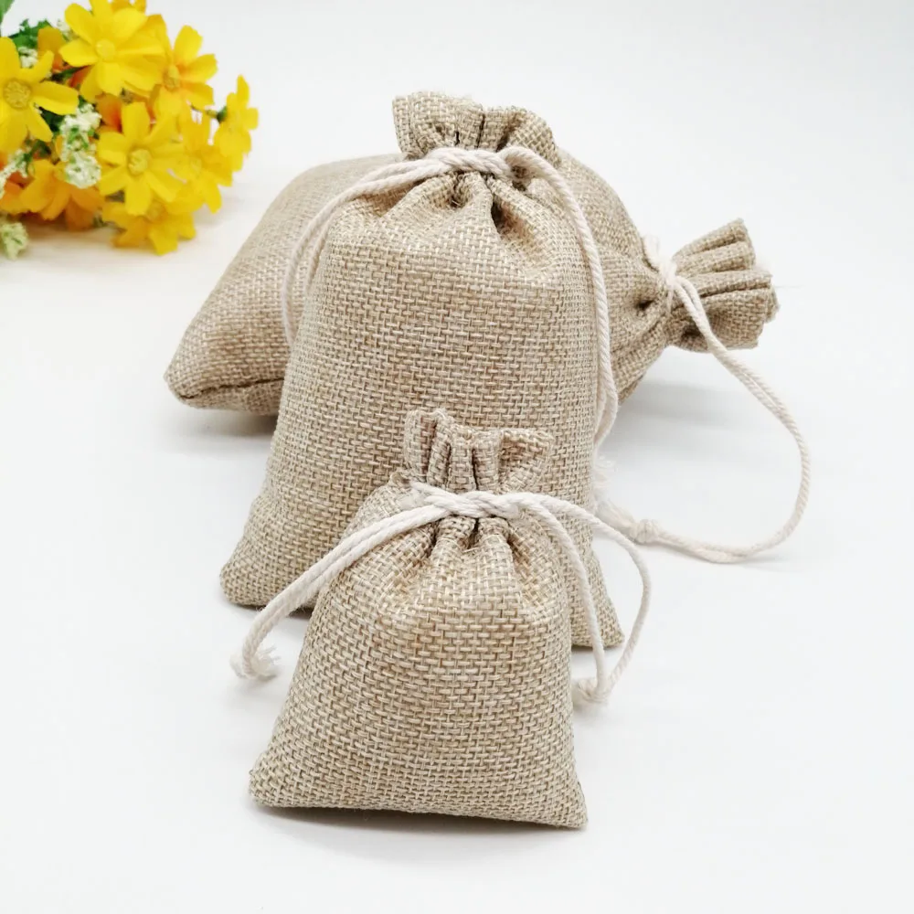 7x9cm Christmas Hessian Sack S - مراجعة Wedding Solution وسعره