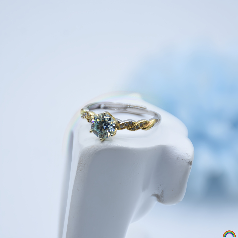 S925 silver inlaid moissanite  - مراجعة Wedding Superstar وسعره