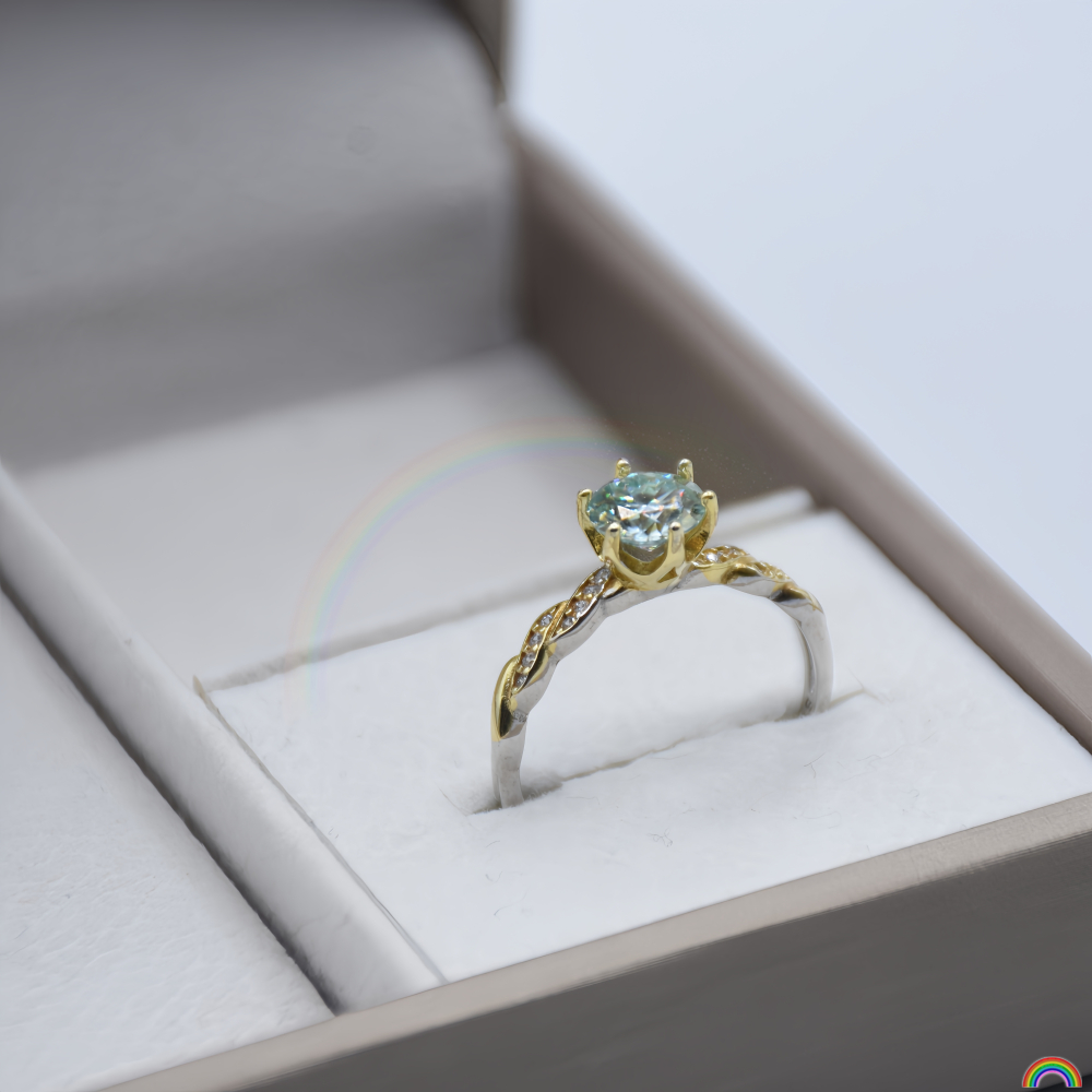 S925 silver inlaid moissanite  - مراجعة Wedding Superstar وسعره