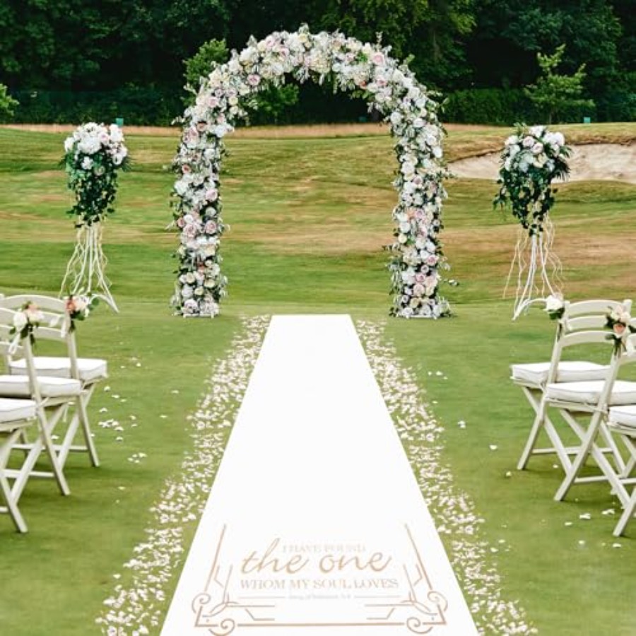 Thickened Aisle Runner for Wed - مراجعة Aisle Runner White وسعره