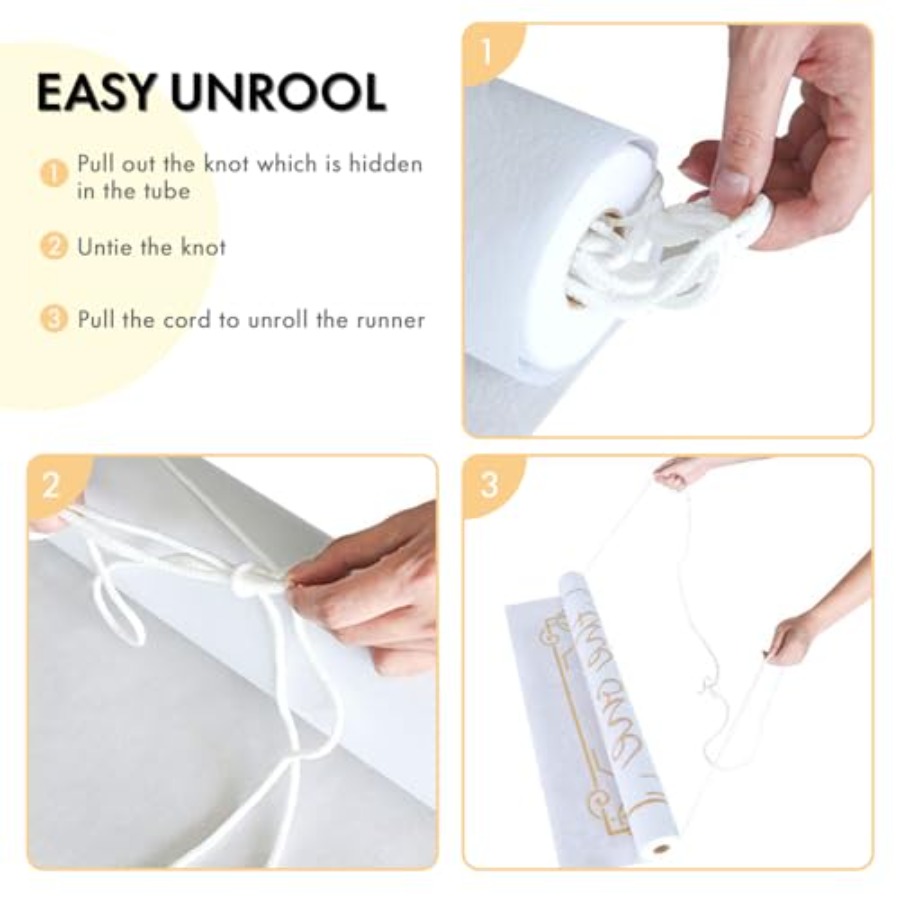 Thickened Aisle Runner for Wed - مراجعة Aisle Runner White وسعره