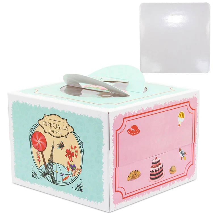 5pcs 8inch cake box with windo - مراجعة Supplier Wedding وسعره