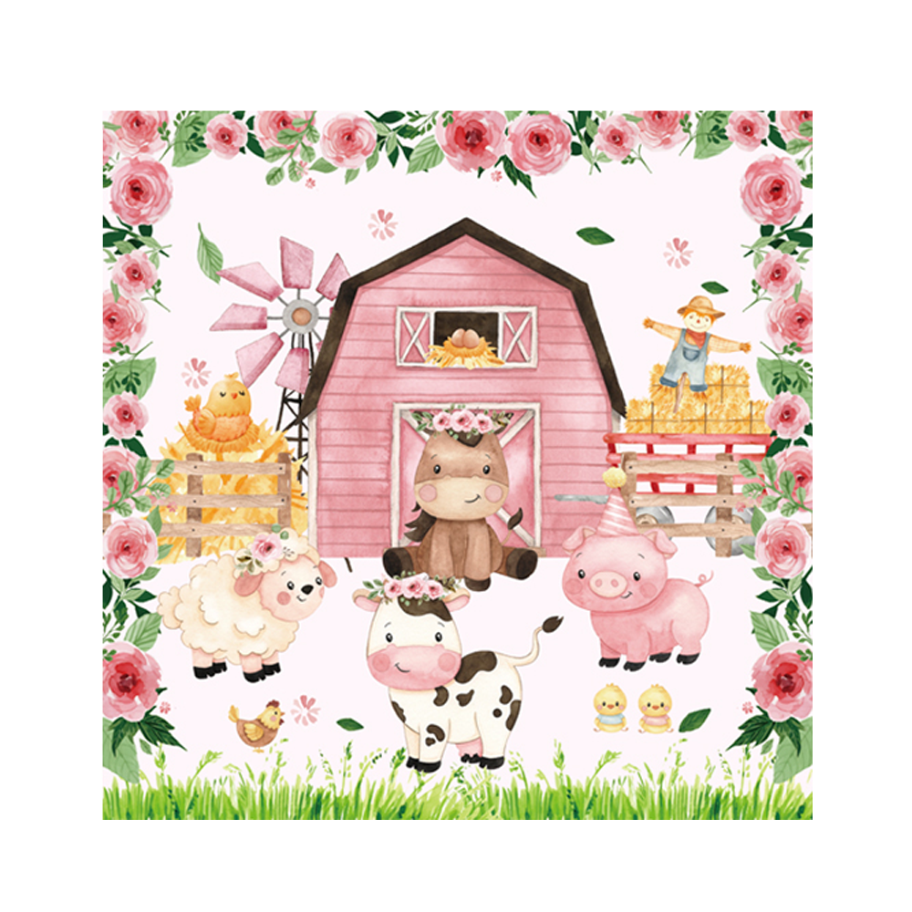 20/40pcs Cartoon Animal Farm N - مراجعة Wedding Zoo وسعره
