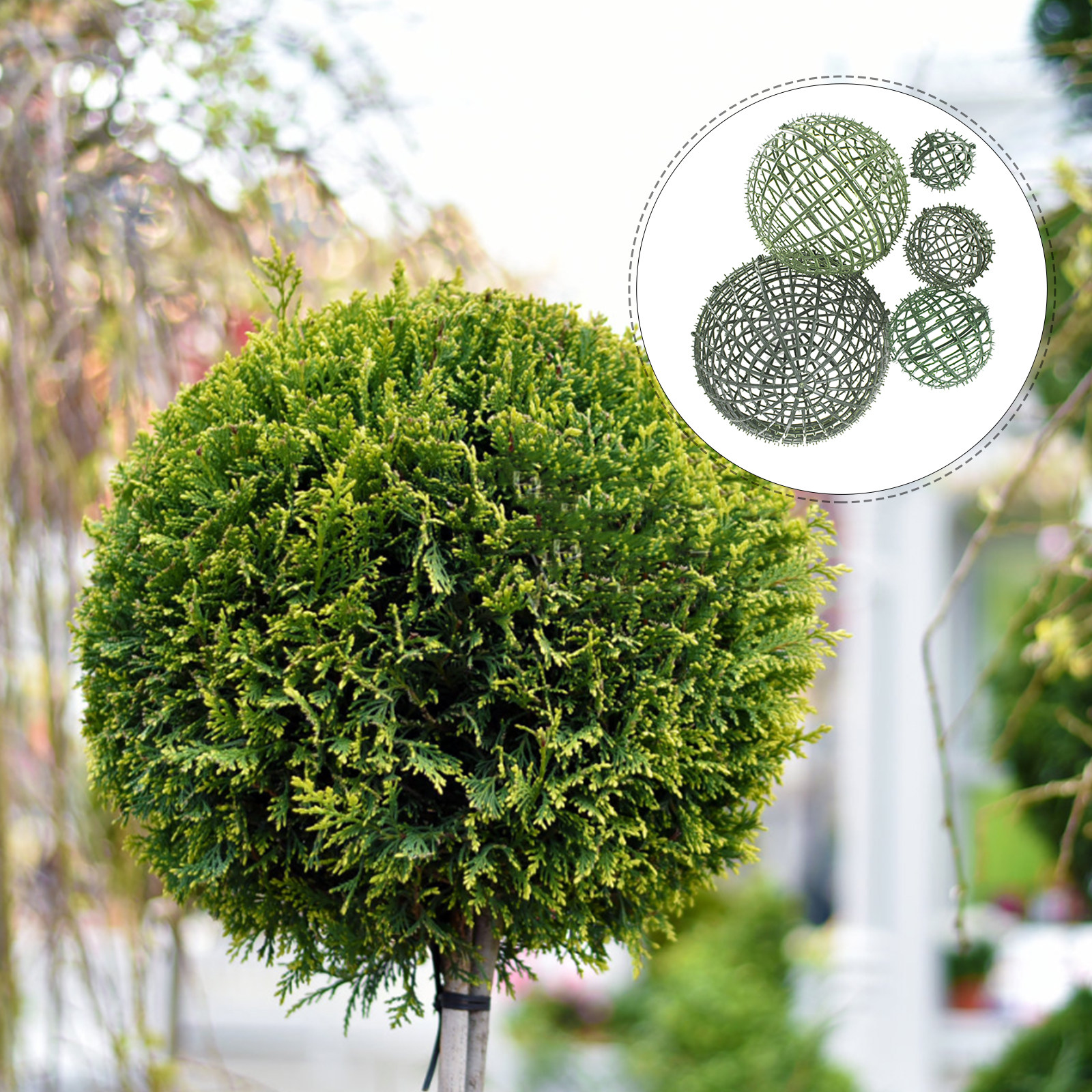 5Pcs Floral Plant Topiary Ball - مراجعة Wedding Support وسعره