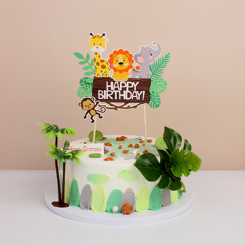 Jungle Animals Birthday Cake T - مراجعة Wedding Zoo وسعره