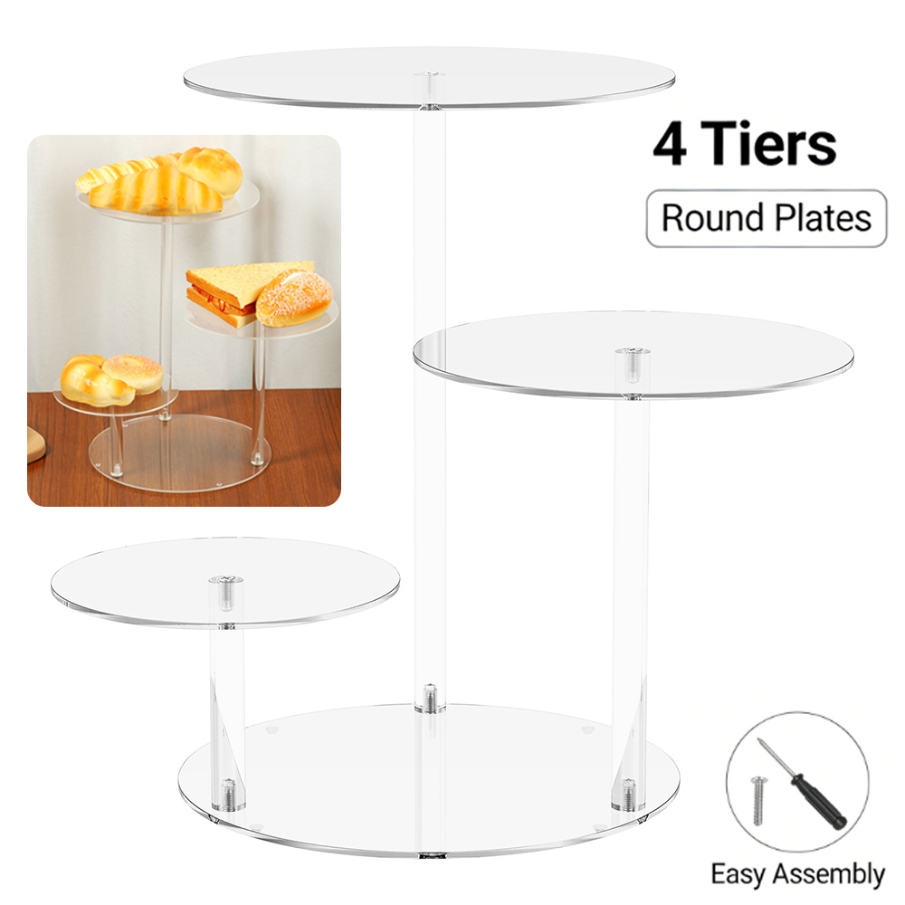 4 Tier Cake Stand Acrylic Tran - مراجعة Wedding Support وسعره