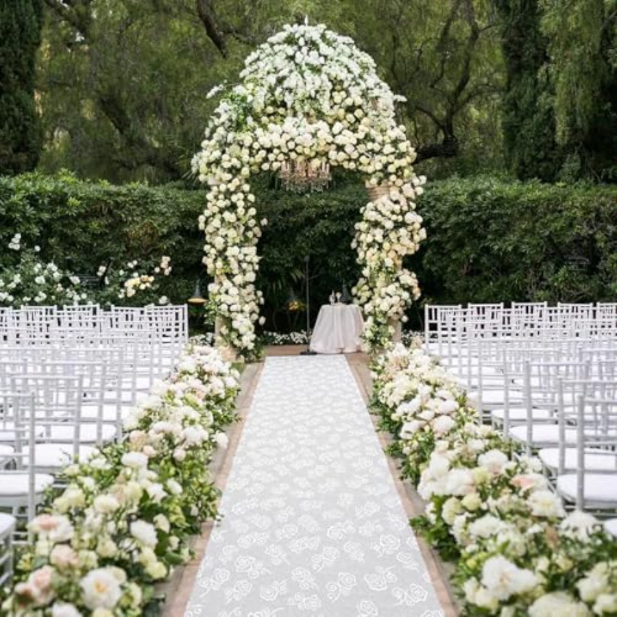 Thickened Aisle Runner for Wed - مراجعة Aisle Runner White وسعره