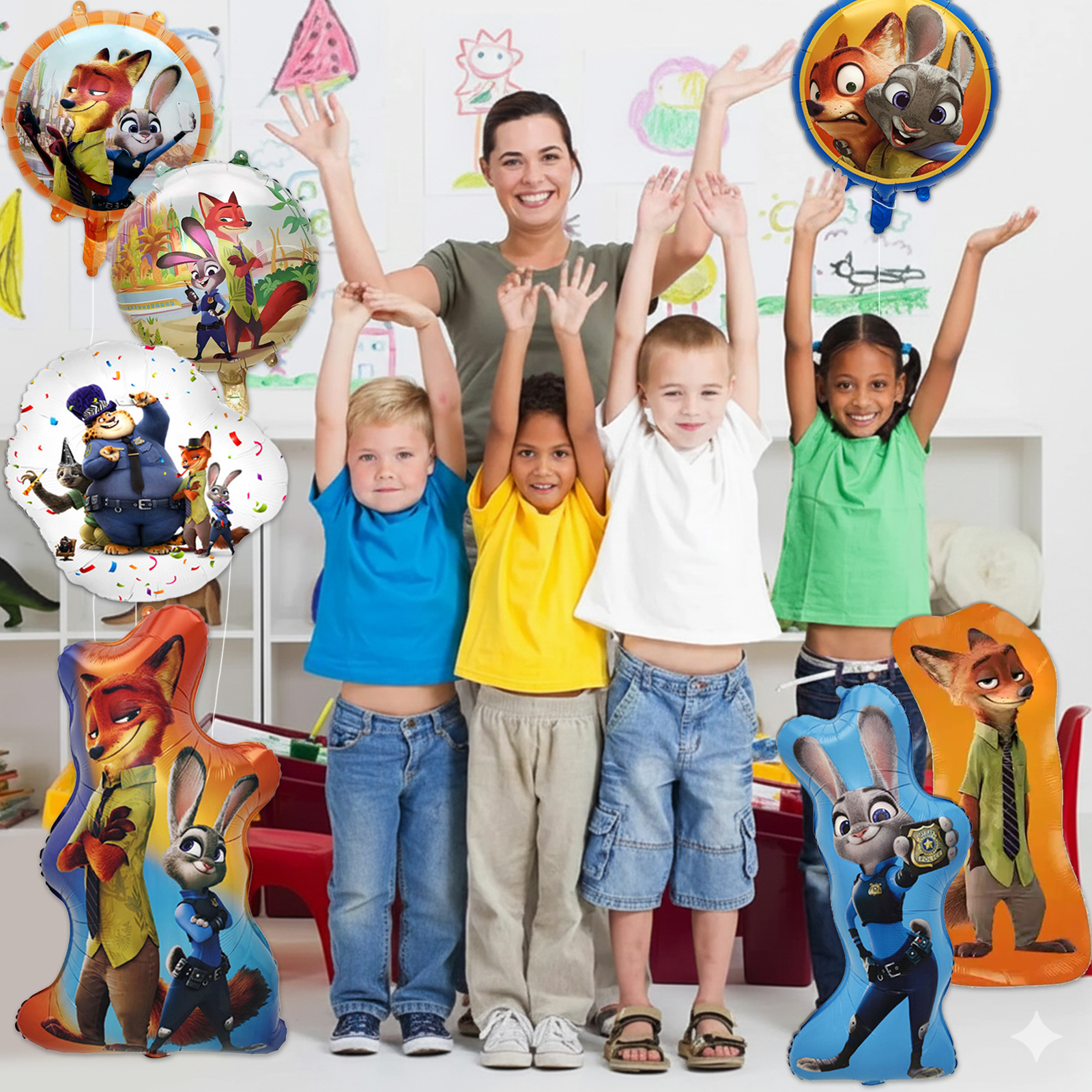 7Pcs Cartoon Figure Decoration - مراجعة Wedding Zoo وسعره