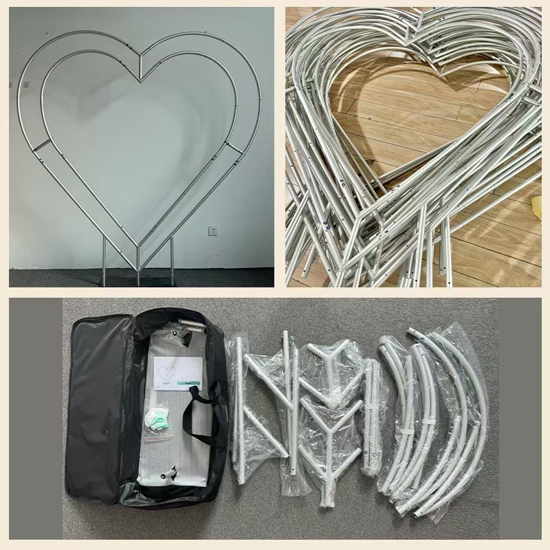 Portable 6.5ft Aluminum Heart  - مراجعة Wedding Support وسعره