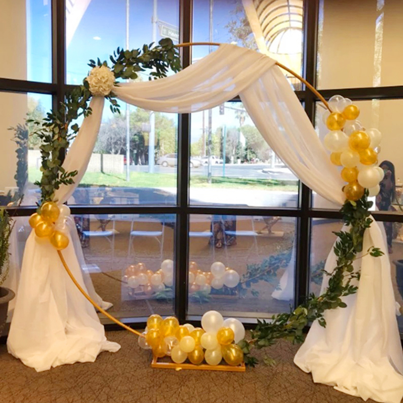 Wedding Arch Stand Round Metal - مراجعة Wedding Support وسعره