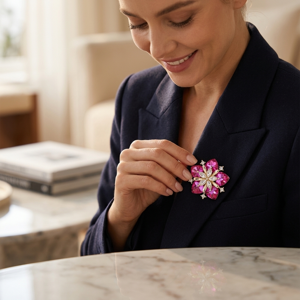 Super Flash Snowflake Brooch Z - مراجعة Wedding Superstar وسعره