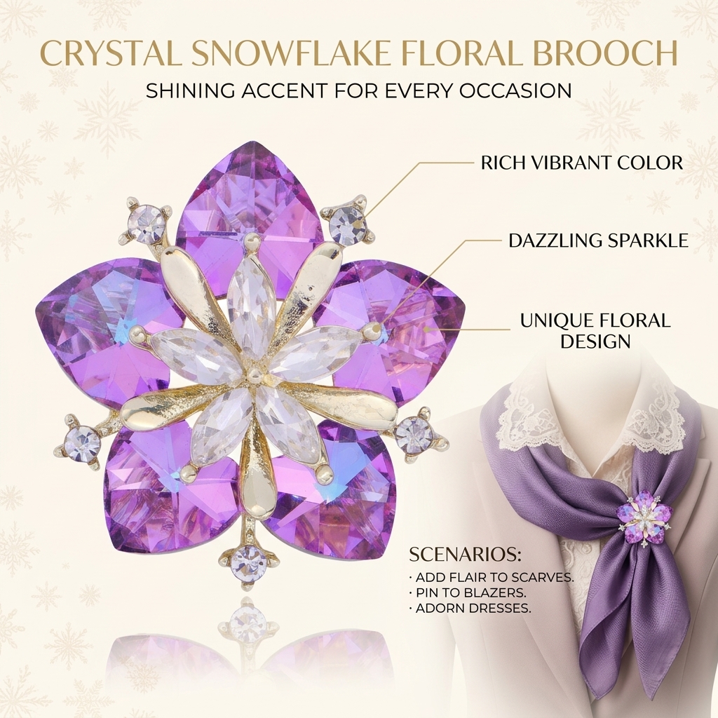 Super Flash Snowflake Brooch Z - مراجعة Wedding Superstar وسعره