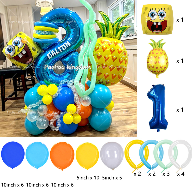 Cartoon SpongeBob Party Balloo - مراجعة Wedding Day Supply Kit وسعره