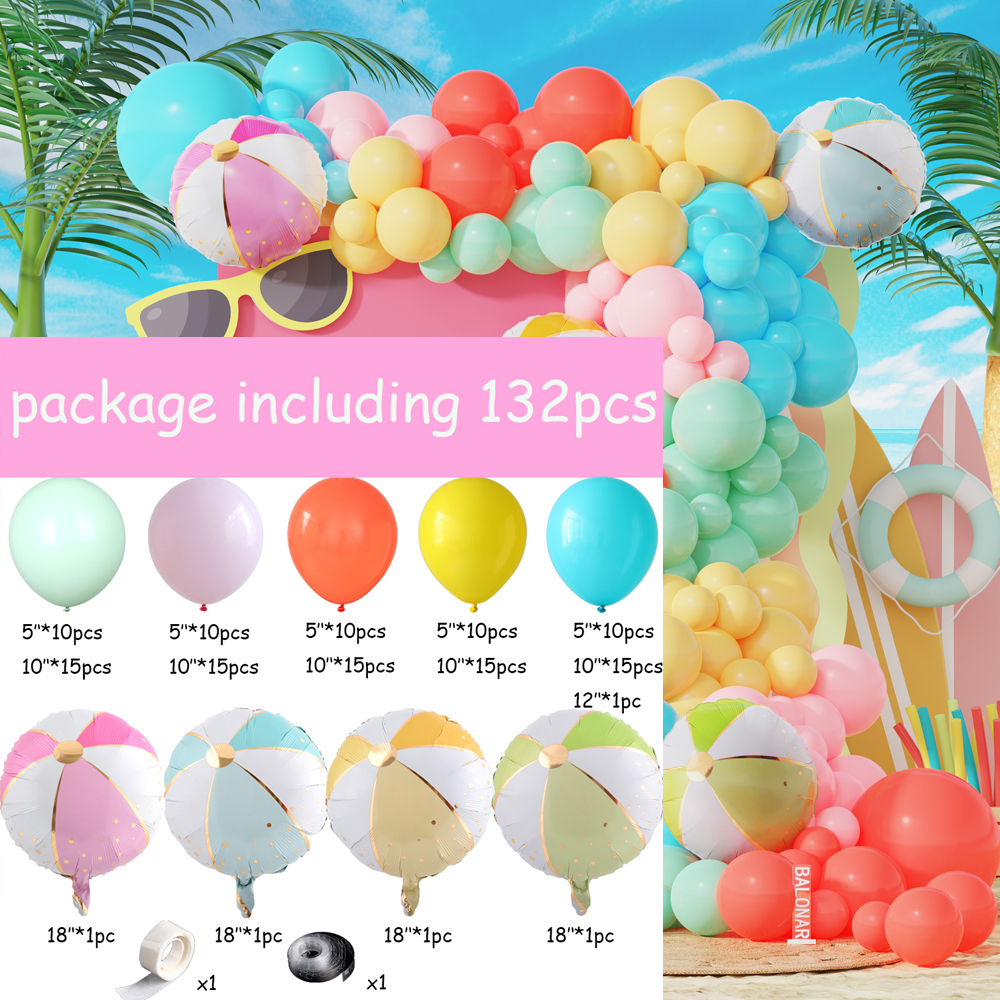 1 Set  Pool Theme Balloon Garl - مراجعة Wedding Day Supply Kit وسعره
