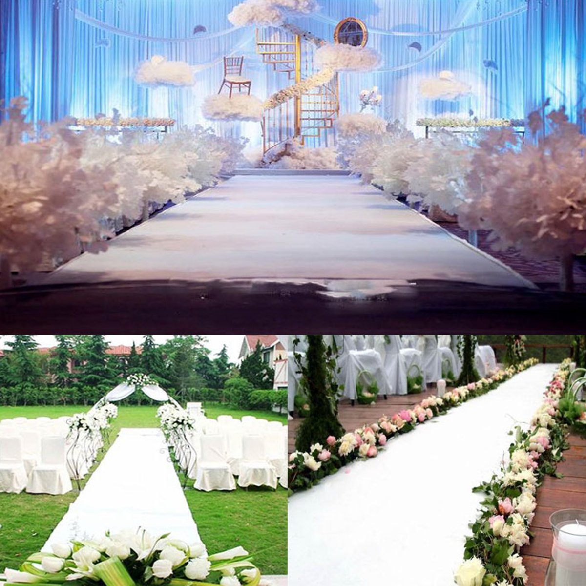 1.5M Wide Wedding White Carpet - مراجعة Aisle Runner White وسعره