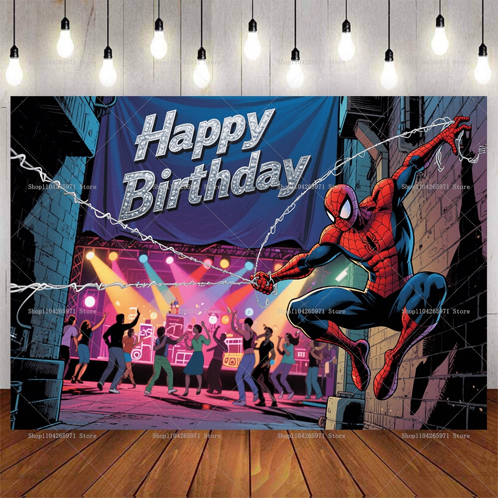 Cool Spider-Man Birthday Backd - مراجعة Wedding Superstar وسعره