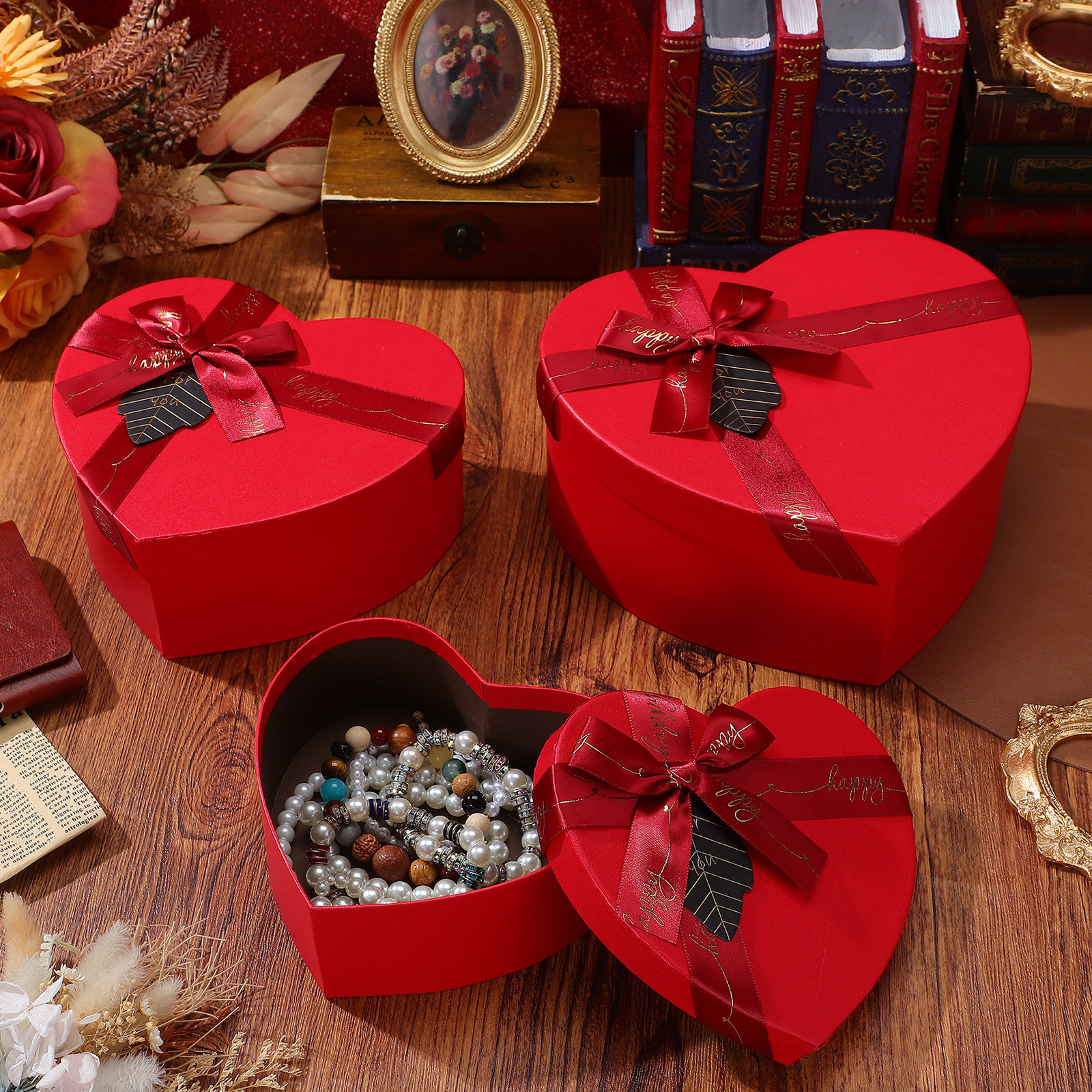 3Pcs Heart Gift Box Stylish Ro - مراجعة Wedding Solution وسعره