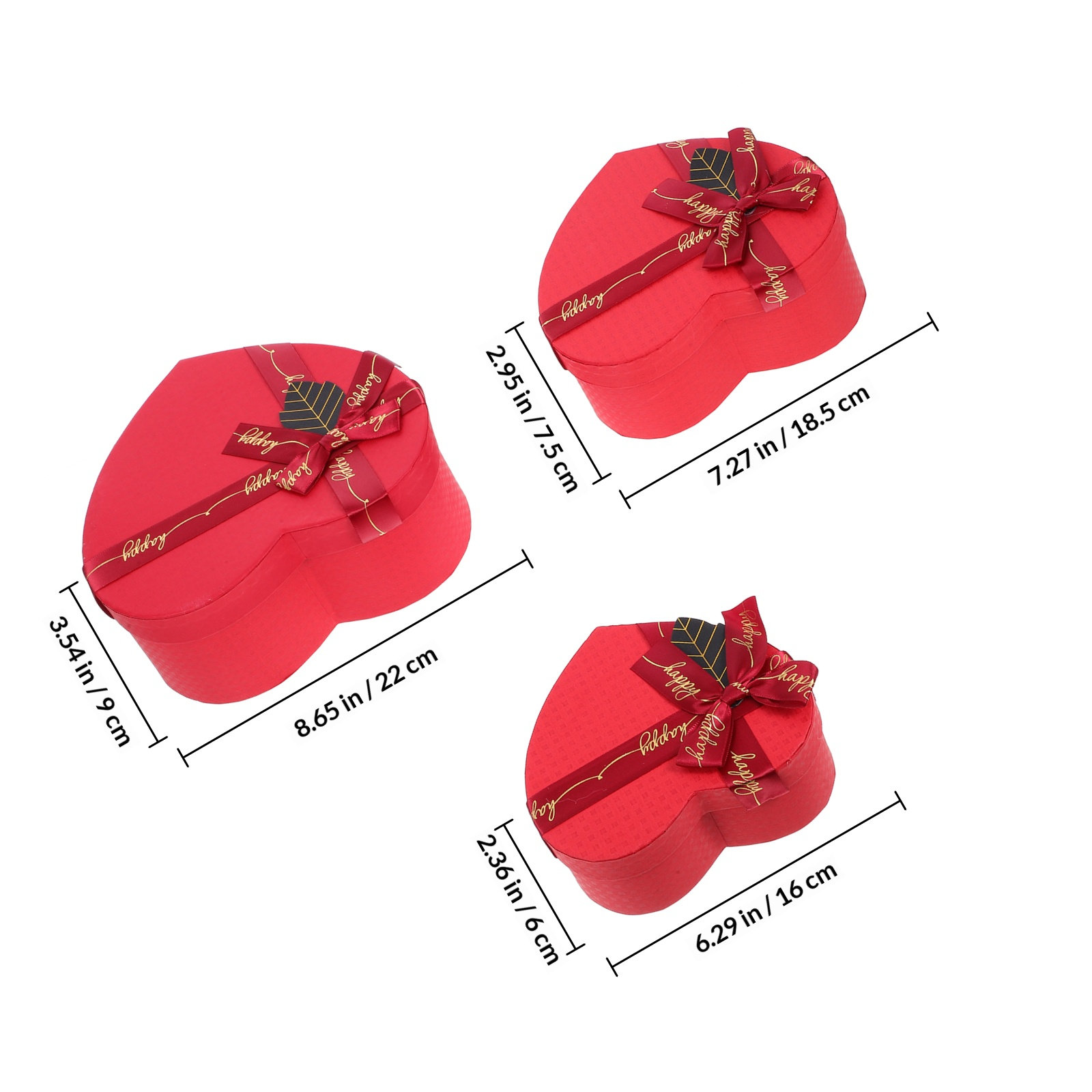 3Pcs Heart Gift Box Stylish Ro - مراجعة Wedding Solution وسعره