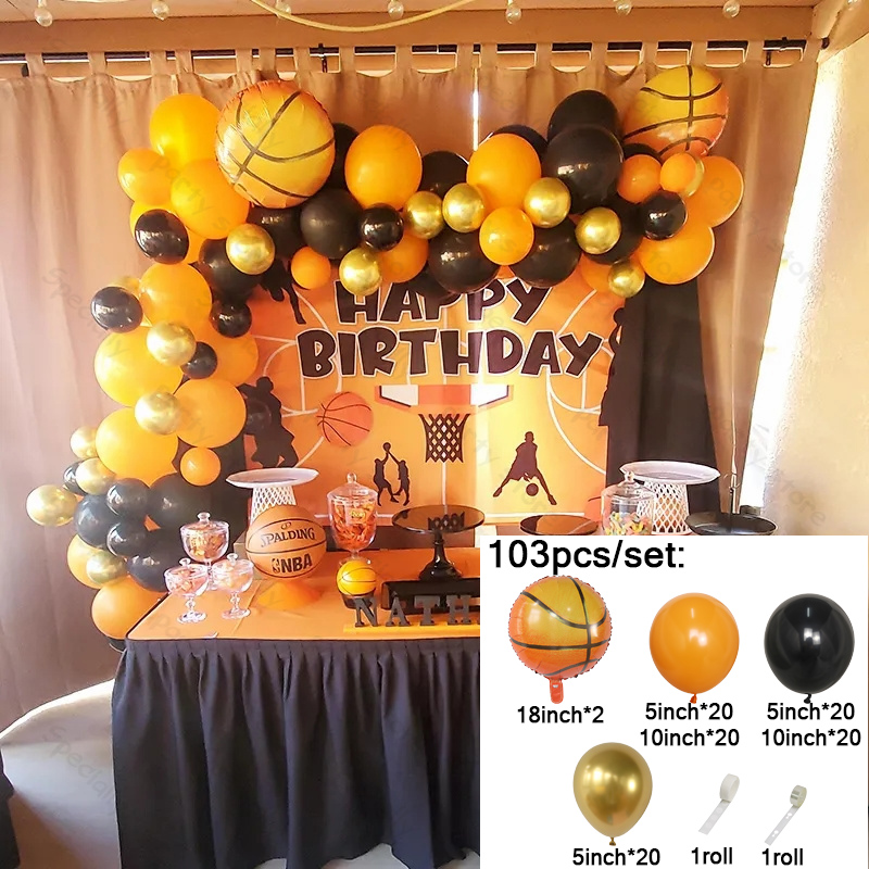 1Set Basketball Foil Balloon G - مراجعة Wedding Day Supply Kit وسعره