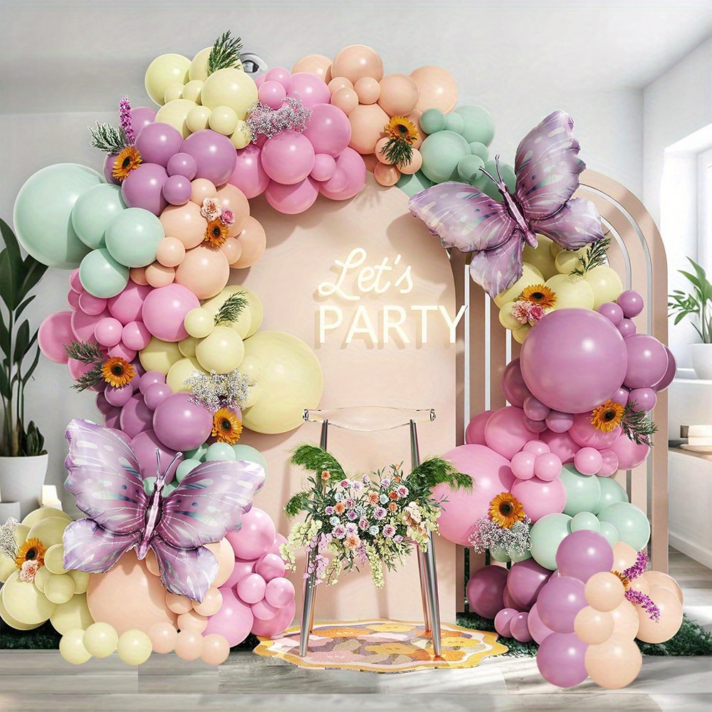 135pcs Butterfly Theme Balloon - مراجعة Wedding Day Supply Kit وسعره