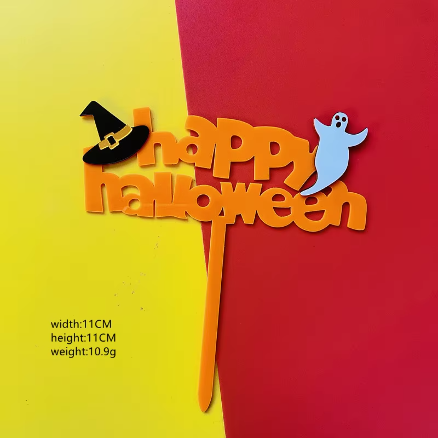 Happy Halloween Acrylic Cake T - مراجعة Wedding Supply Factory وسعره