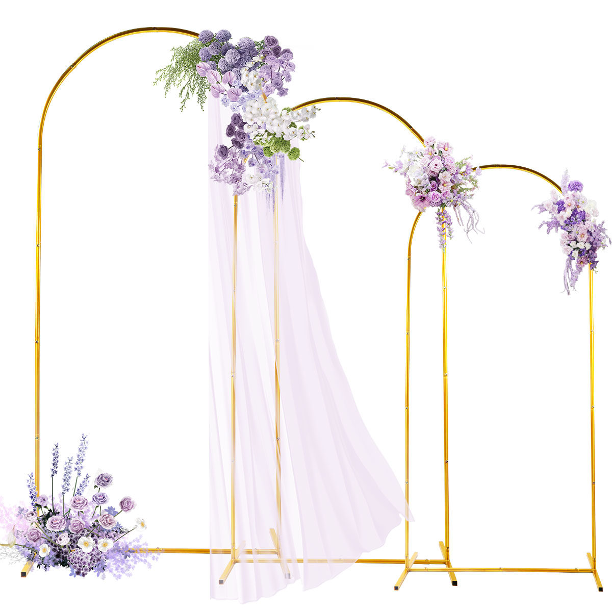 3Pack Golden Metal Arch Kits,  - مراجعة Wedding Support وسعره