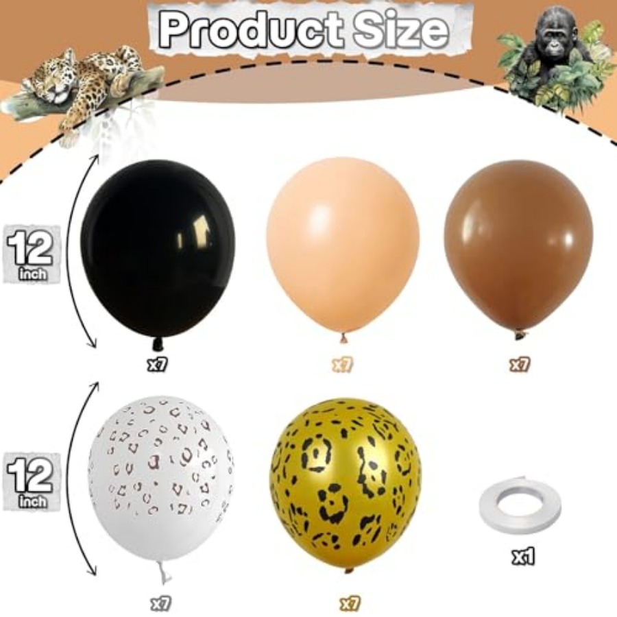 Cheetah Print Balloons Birthda - مراجعة Wedding Zoo وسعره